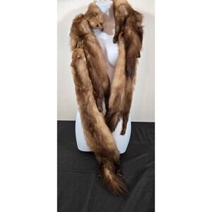 Large Brown 4 pelt Albrecht Furs St. Paul, Minnesota Sable Stole